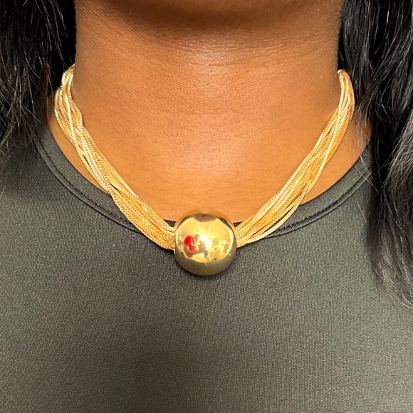 ❌Price Drop ❌Brand  New Gold Polished Brass Choker. - Picture 7 of 8